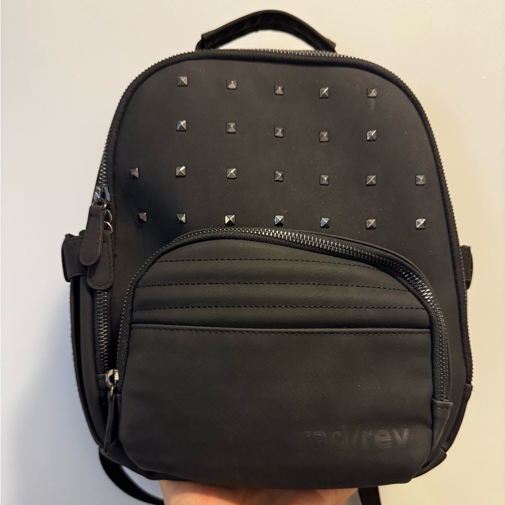 Rad Rev Mini Studded Backpack in Matte Black